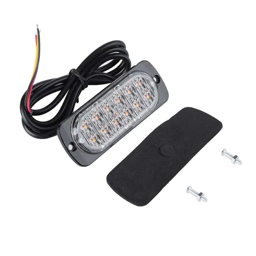 4x красные синие 12LED мигающий восстановления стробоскоп Автомобильный аварийный