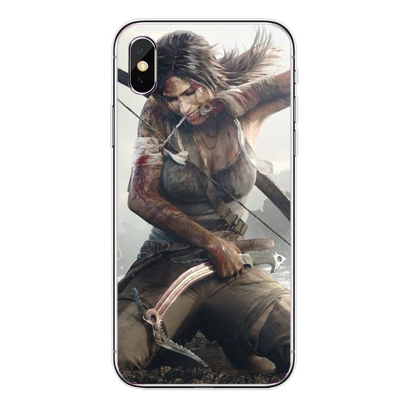 Жесткий чехол Tomb Raider для Apple iPhone X 10 XS 7 6 6s 8 Plus 4 4S 5 5S SE XR Max | Мобильные телефоны и