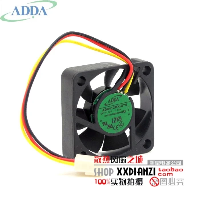 Оригинал для ADDA AD0412HX G76 4010 4 см 40 мм DC 12 В 0.10A бесшумный вентилятор охлаждения|cooling fan
