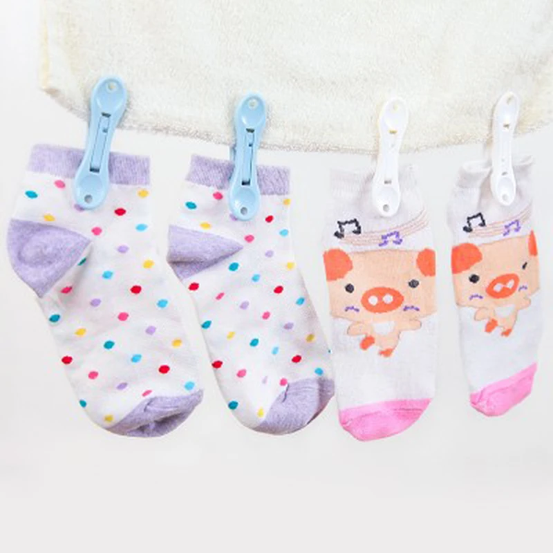 12 шт. двойной головкой Пластик прищепку клип Булавки веревки висит бельевой