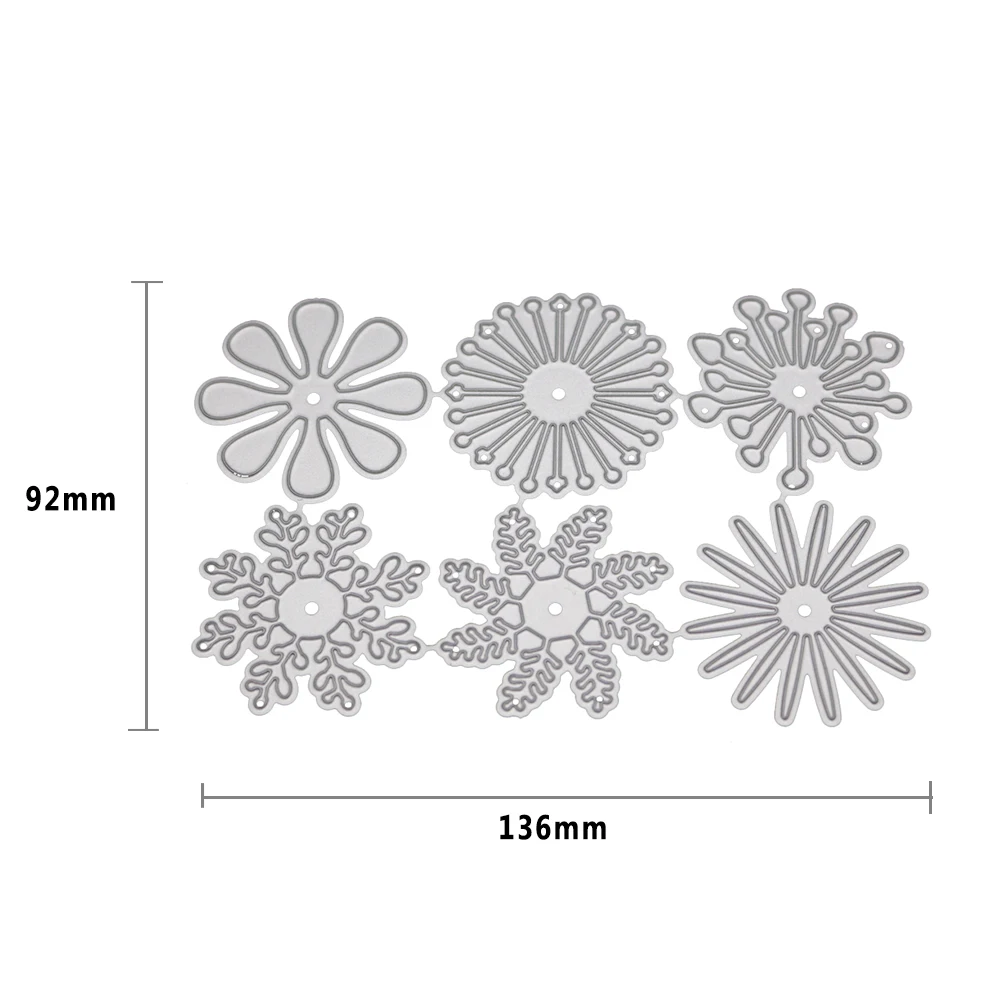 6 шт./компл. металлические пресс формы &quotЦветок&quot для Скрапбукинг в изготовления