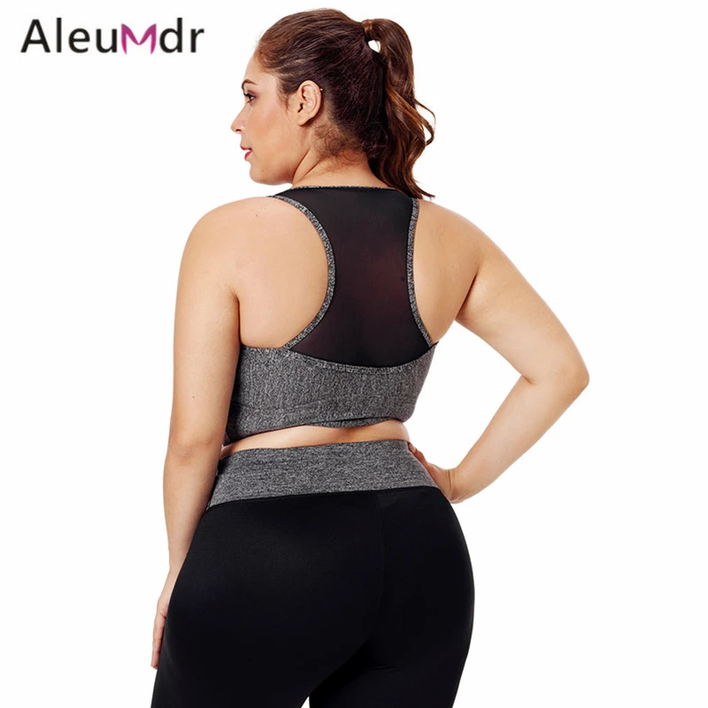 Aleumdr спортивные топы для женщин плюс размер спортивный бюстгальтер с подушечками