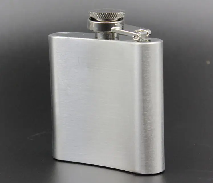 100 шт./лот без свинца 3 унции карманная плоская фляжка из нержавеющей стали с
