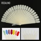 ROSALIND 1 Набор ложных насадок для дизайна ногтей, демонстрационные веерные дизайны, прозрачный натуральный черный цвет, тренировочная палитра, инструменты для маникюра