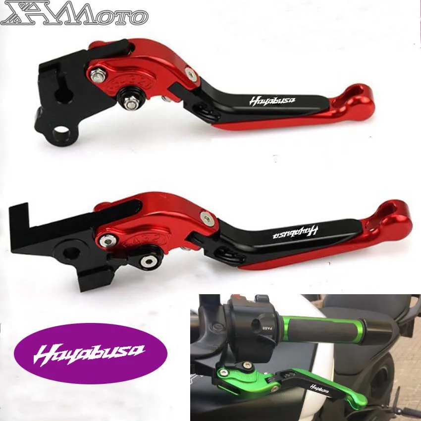 Рычаги тормозной муфты с логотипом CNC для Suzuki HAYABUSA/GSXR1300 GSXR 1300 2008 2009 2010 2011 2012 2013 2014