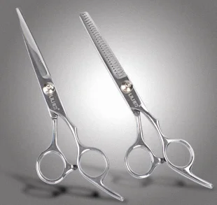 2pcs Flat + Teeth Scissors 6.0 inch Hair Scissors pro tesoura hairdressing salon products styling tools free shipping
