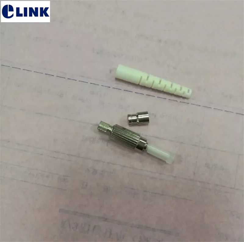 50pcs 100pcs DIN fiber optic connnector kits 2.0mm 3.0mm 0.9mm SM MM UPC APC optical fibre accessories din Free Shipping ELINK