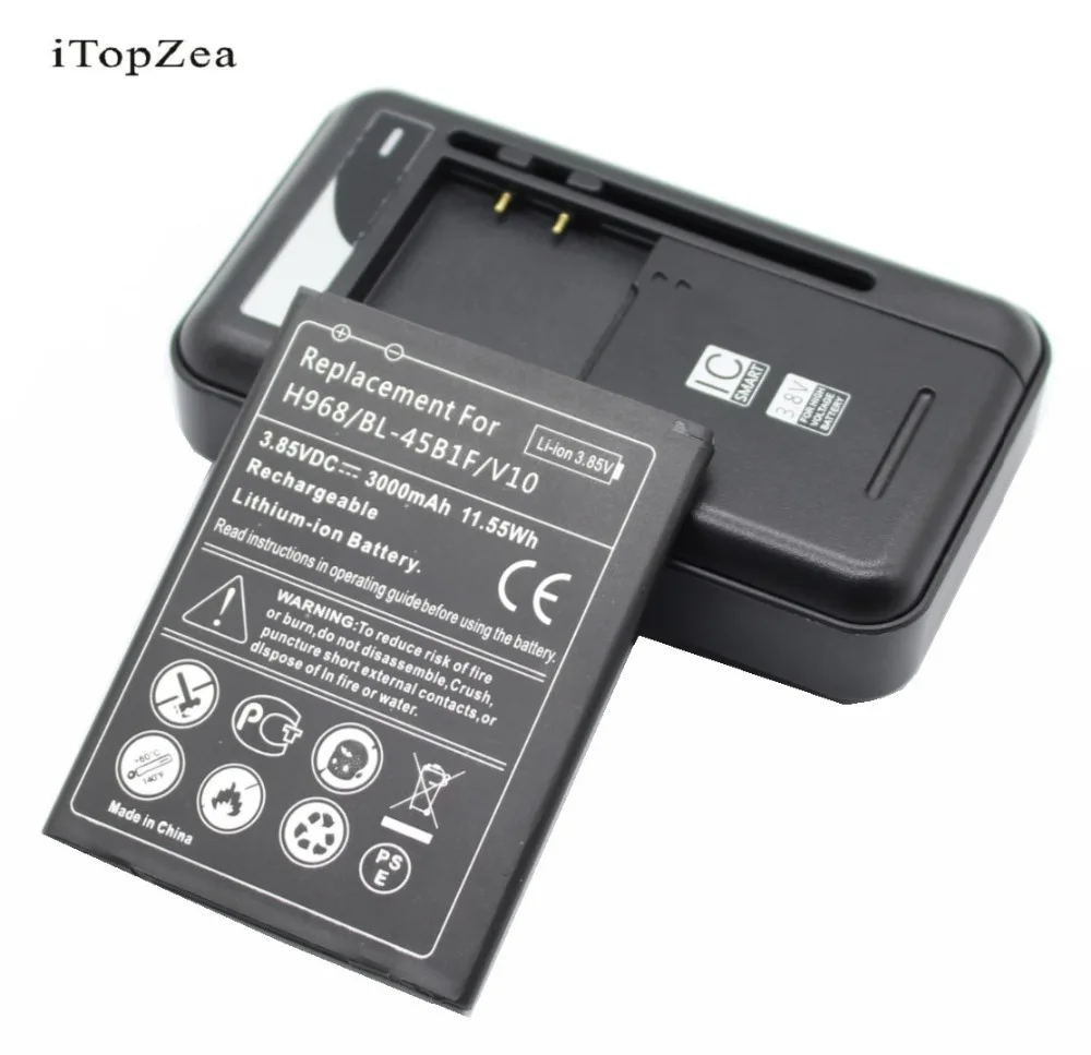 Аккумулятор iTopZea BL-45B1F 3000 мАч + универсальное зарядное устройство USB для LG V10 H968 H961N