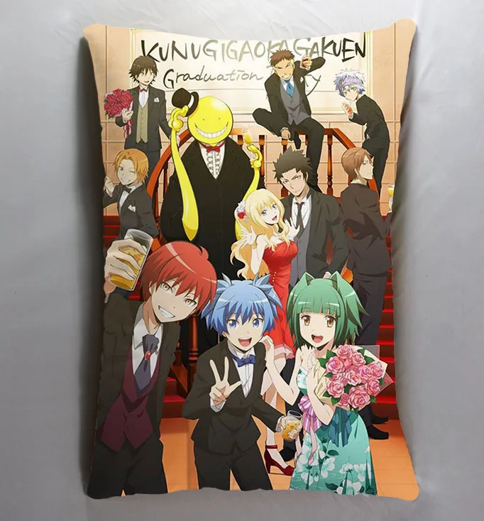 Красный Аниме Манга Ansatsu Kyoushitsu убийца класс 40*60 см чехол для подушки сиденья постельные принадлежности подушки - Цвет: Красный