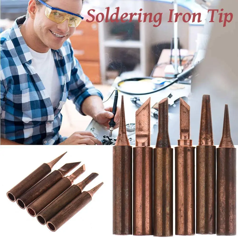 

936 Soldering Iron Tip Pure Red Copper 900M-T-K B D I Pure Copper Soldering Bit