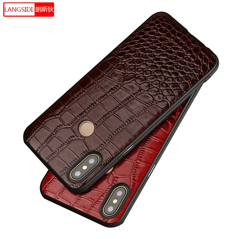 Натуральная кожа крокодиловая задняя крышка для Xiaomi mi 6 8 8SE 8Explorer A2 mi x 2S 9se все включено роскошный чехол тонкий чехол для телефона