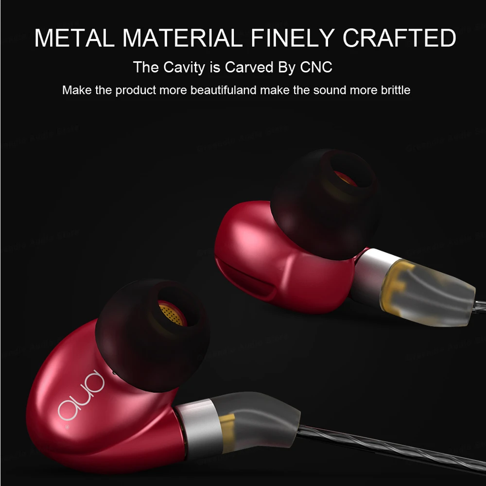 PHB Hybrid наушники 8 Driver In наушник 2BA + 2DD динамические арматурные HiFi бас металлическая