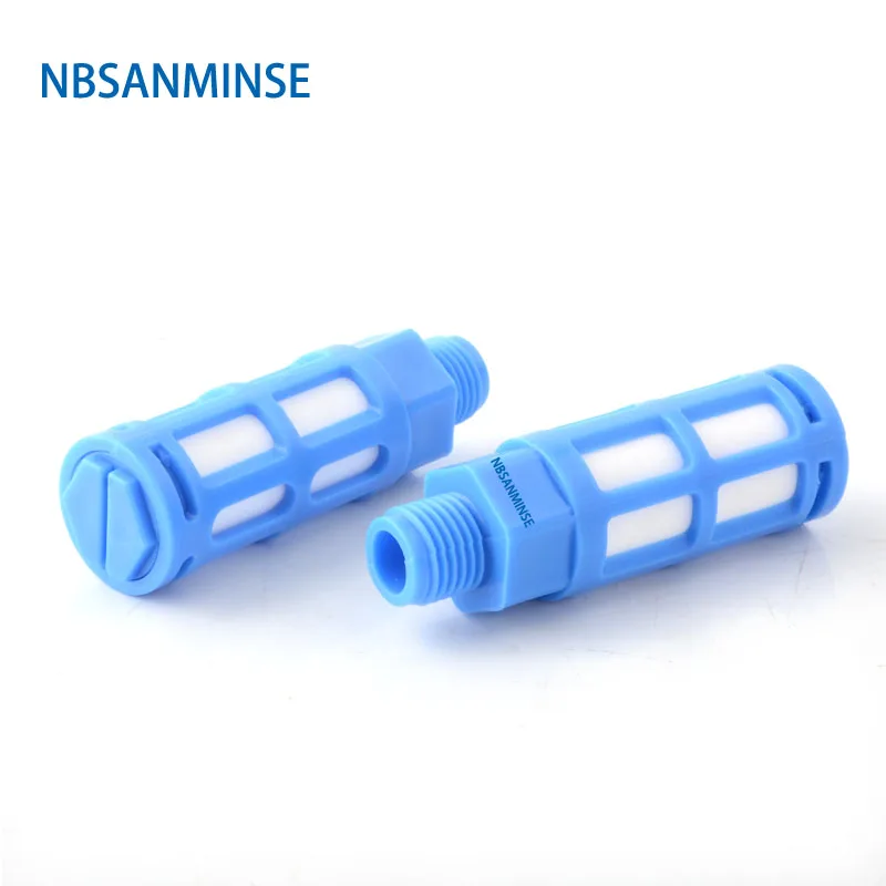 NBSANMINSE 10 шт./лот PSU 1/8 1/4 3/8 1/2 3/4 1 дюйм пластик глушитель воздуха детали