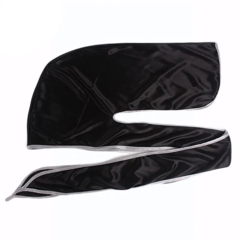 Быстросохнущие Чистые Шелковистые банданы Durags мусульманский тюрбан головной