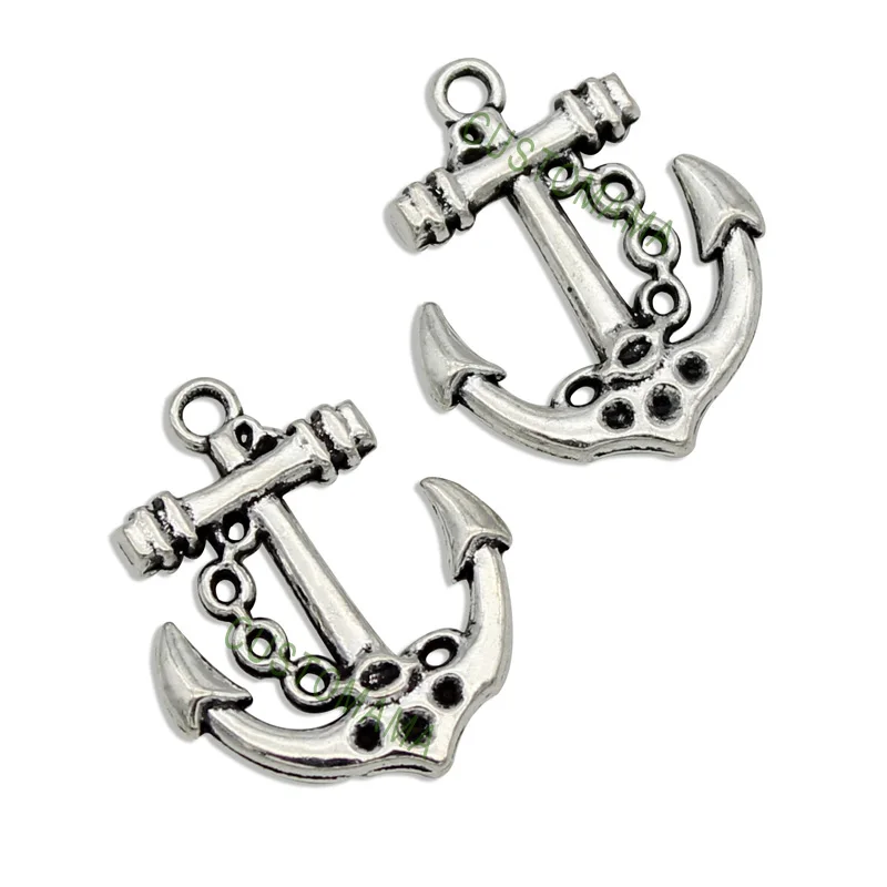 

50pcs-Antique Tibetan Silver 2 Sided Summer Charms Pendant 25x20mm