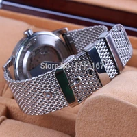 20mm 22mm 24mm heavy duty stainless steel watch bracelet strap mesh band for breitling