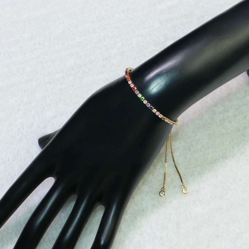 20 шт. оптовая продажа тонкий браслет цепочка закрепляющий разноцветный