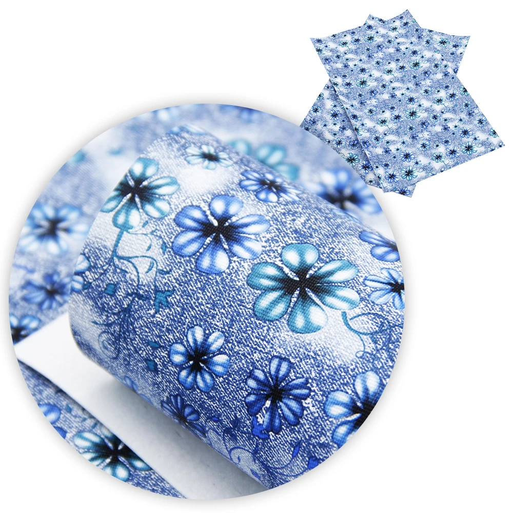 David accessories 20*34 см с цветочным принтом из искусственной кожи искусственная кожа, для самостоятельного пошива одежды Knotbow сумка ремесла Материал, 1Yc5510 - Цвет: 1075803006