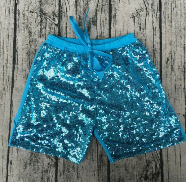 Детские шорты для девочек детские с блестками Летние Стильные шикарные бантом в