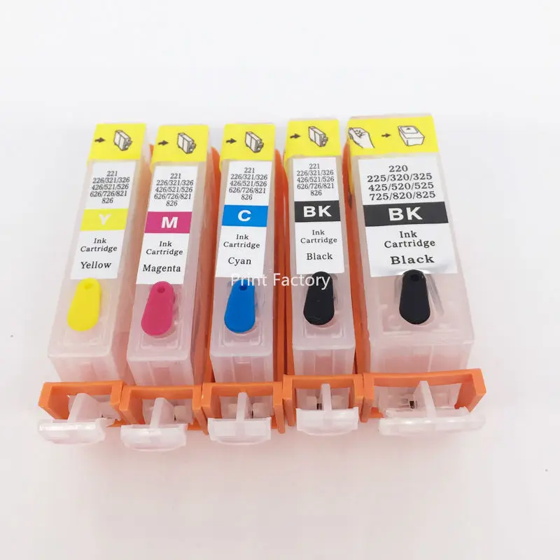 5 шт. PGI 425 CLI 426/PGI425 CLI426 многоразовый картридж с чипом для Canon IP4840 IX6540 MX884 MX714 MX894 MG8140