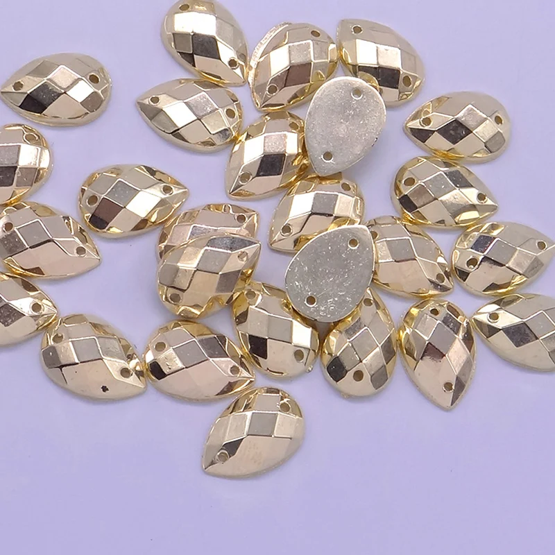 2000 шт. декоративные акриловые Стразы для одежды 8 х12 мм|acrylic rhinestones sew on|rhinestone