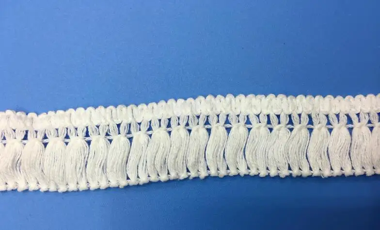 Красивая хлопковая кружевная занавеска с бахромой 5 ярдов 4 см ширина | Дом и сад