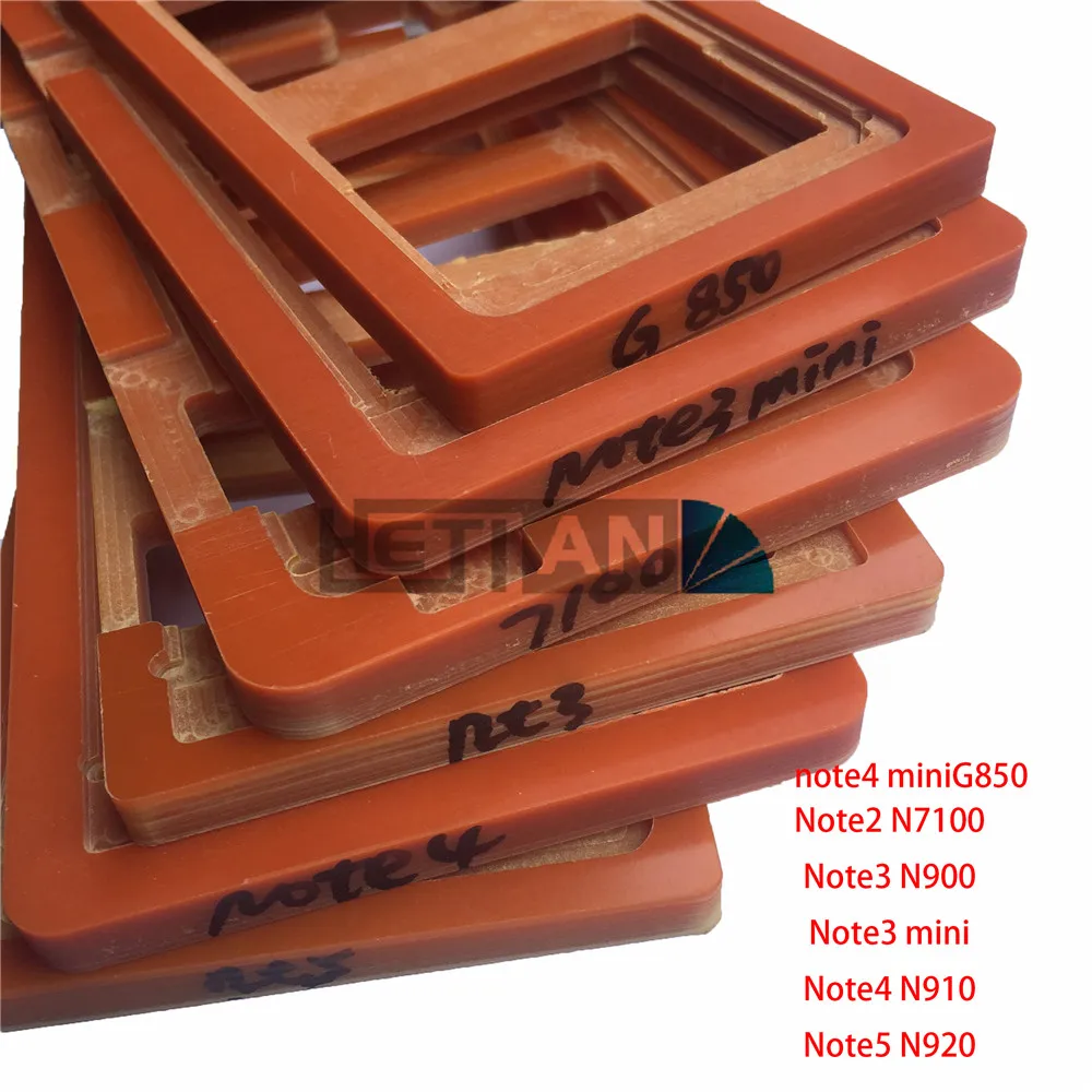 PF клейкая форма для ЖК-экрана стеклянная держатель galaxy Note2 Note3 Note 4 Note5 N7000 N7100 N900 N910