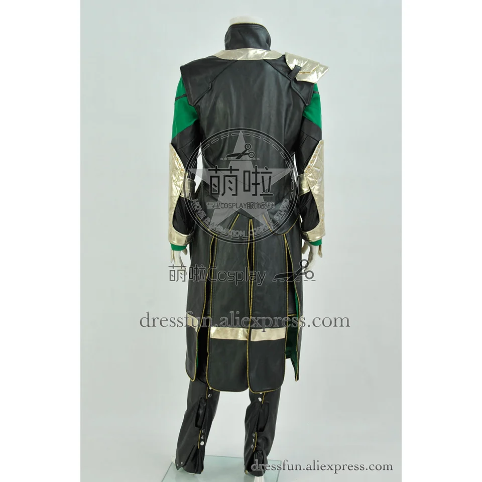 Тор 2 Темный мир Косплей Костюм Локи черная кожаная форма новый полный комплект