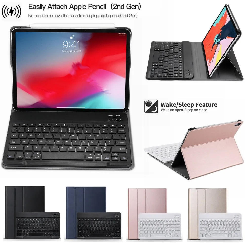 Для Apple iPad Pro 11 2018 чехол с клавиатурой Bluetooth подставка для клавиатуры умный funda