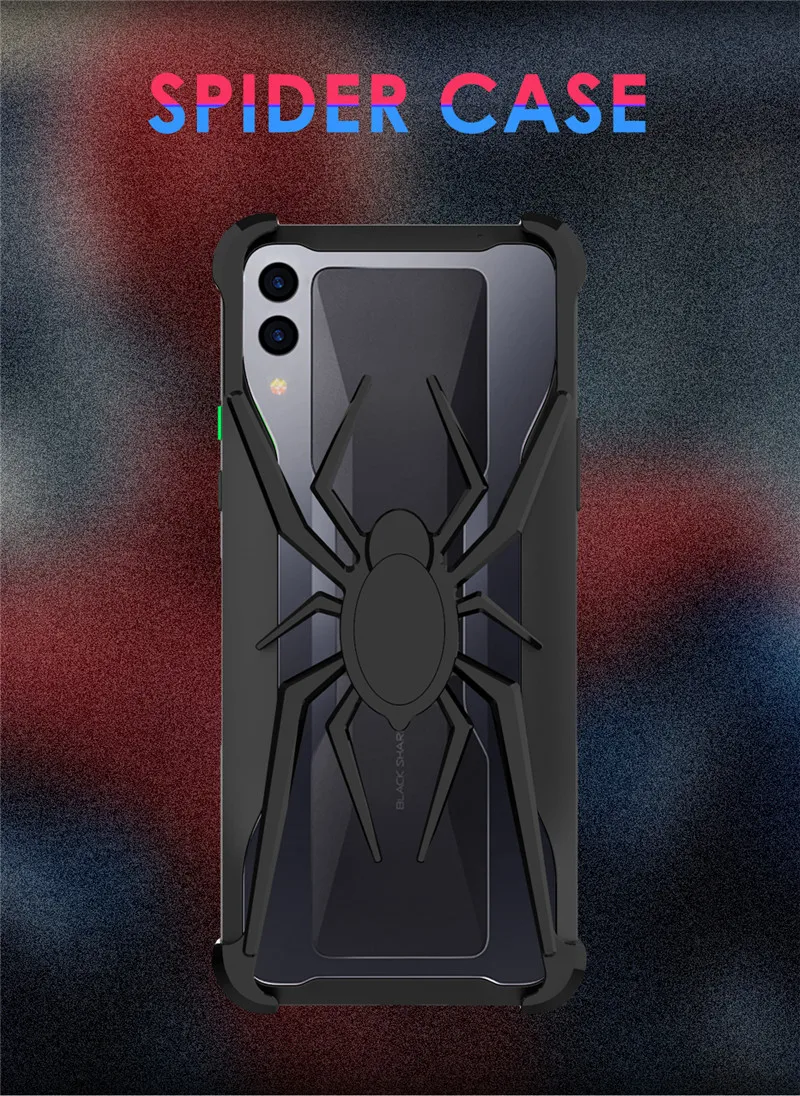 R-just Spide чехол для Black Shark 2 металлическая защита от падения противоударный поглощающий тонкий бампер для black shark 2
