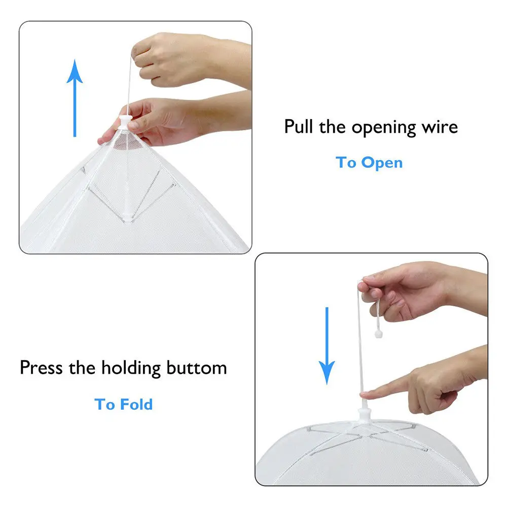 1 шт. складной сетчатый зонтик для пищевых продуктов|Крышки еды| |
