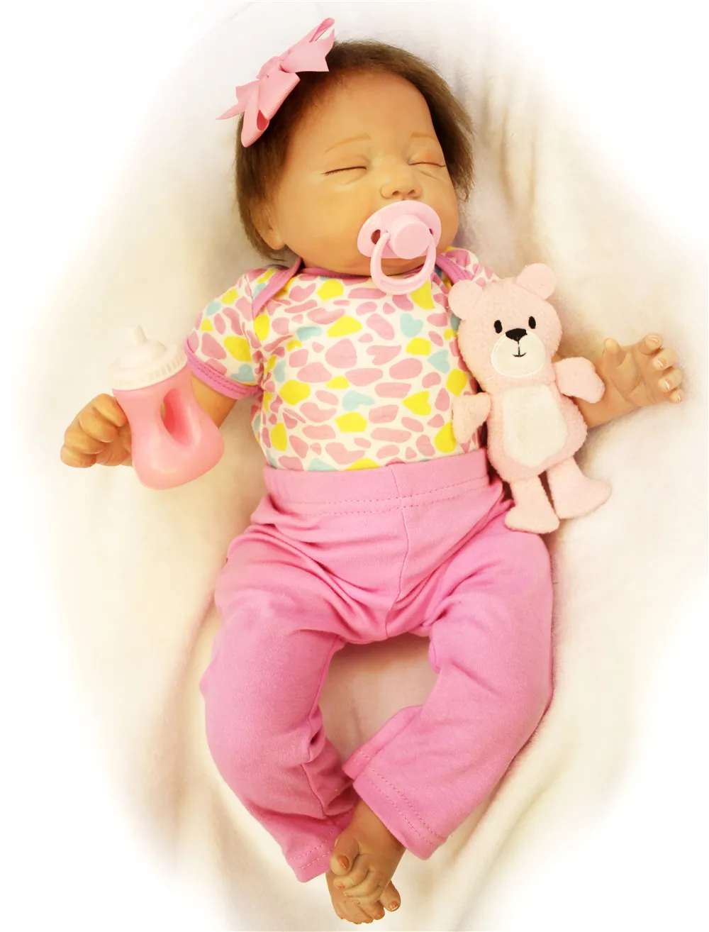 20 &quotкукла дом Возрожденные Младенцы силиконовые куклы ткань тело bebe ailve закрытые