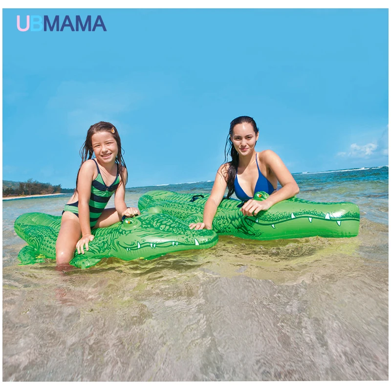 Крокодиловый ПВХ плавающий ряд детское водное плавающее сиденье летнее