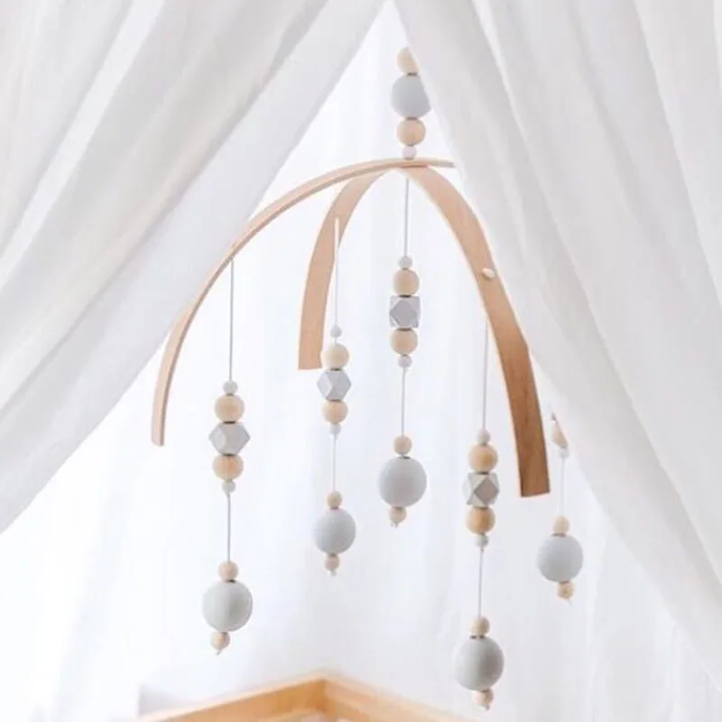 Новинка колокольчики с ветром деревянные бусины в скандинавском стиле домашний