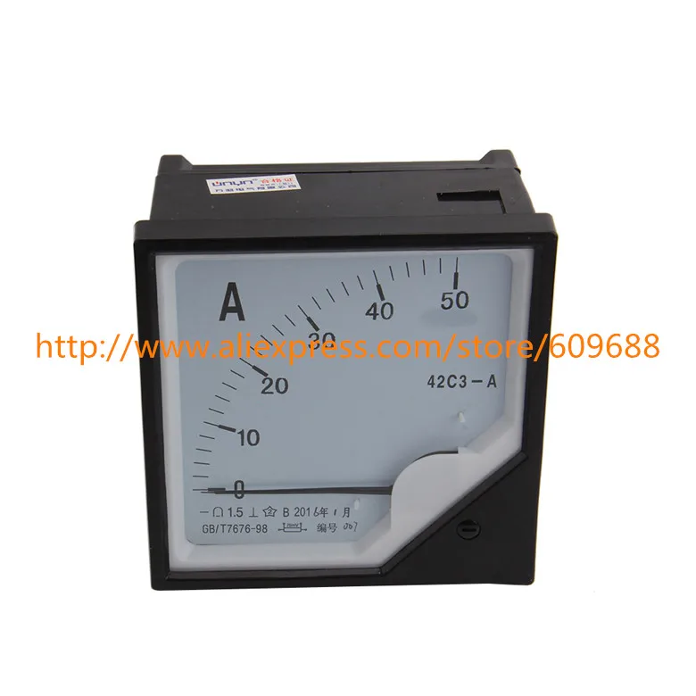 

Аналоговый измеритель переменного тока 42C3-A, измеритель переменного тока 10A 50A 120 A 120 A * мм