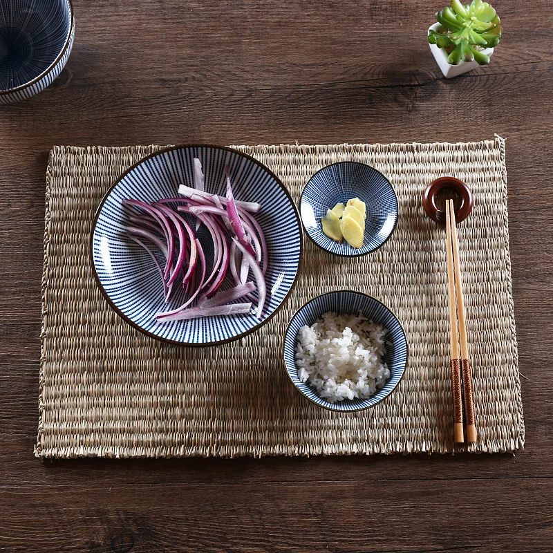 2 шт./лот винтажный коврик для чайной чашки Настольный соломенные столовые