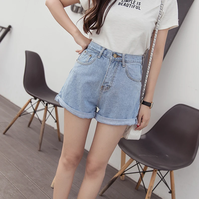 Женские винтажные шорты джинсы с высокой талией 2019|Женские шорты| |