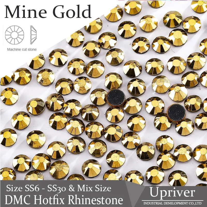 Аксессуары для одежды блестящими стразами оптовая продажа SS6 SS10 SS16 SS20 SS30 исправление стразы добывать золото