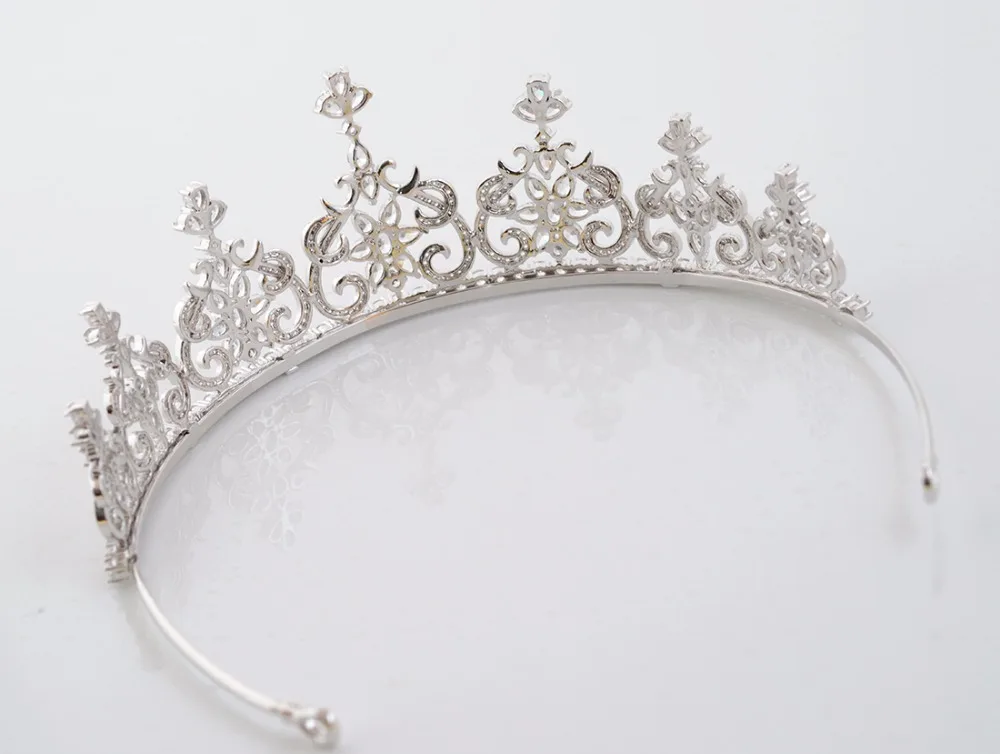 Чжао Лиин сладкий и end Чистая медь Micro вставка Циркон корона принцессы головной