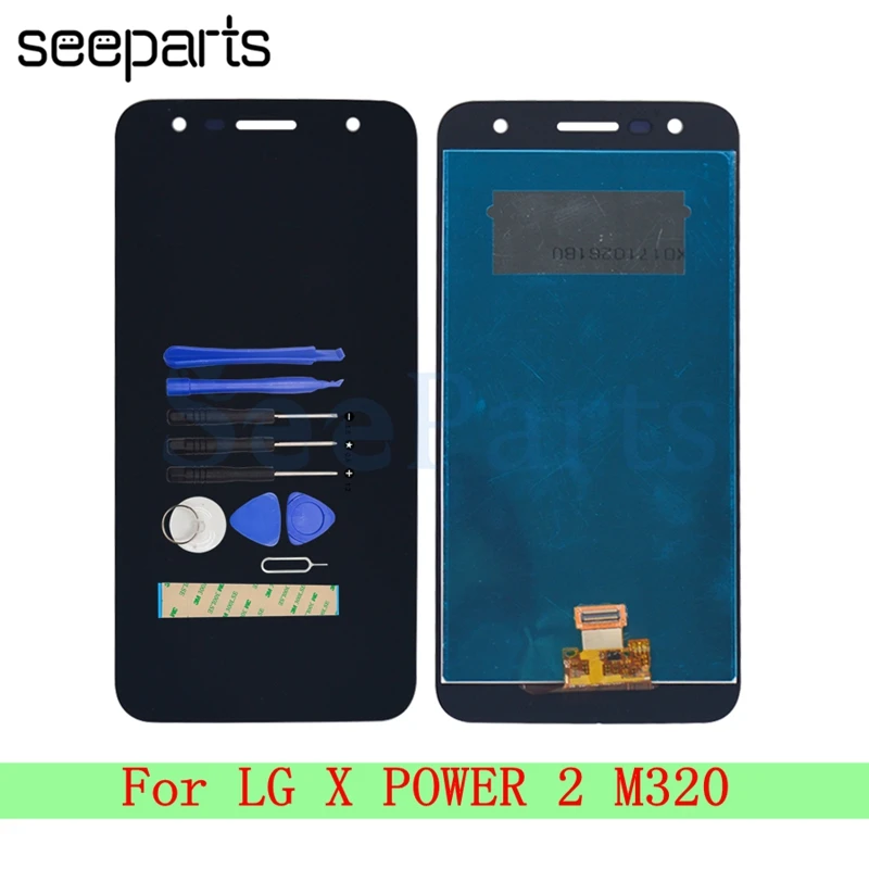 100% протестированный ЖК дисплей с сенсорным экраном для LG X Power 2 M320 стеклянный