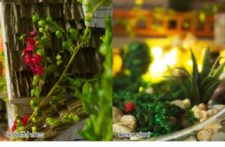 DIY деревянный дом Miniaturas с мебели DIY Миниатюрный лесной домик кукольный домик стеклянный шар игрушка для детей девочек подарок на день рождения