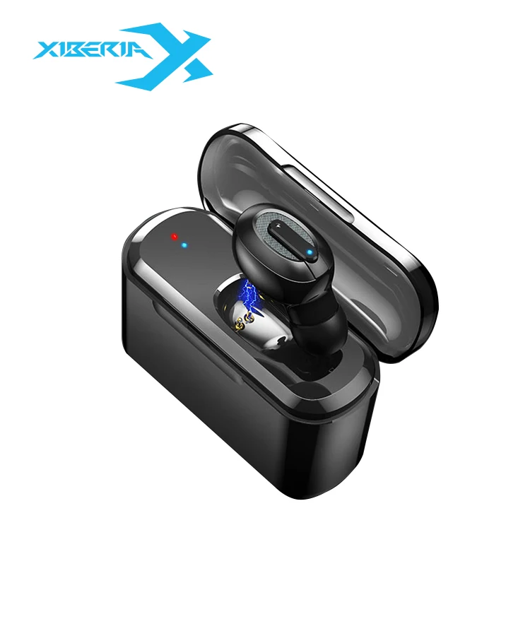 XIBERIA Bluetooth наушник с переносной заряжающий чехол мини микрофоном невидимая