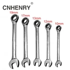 Комбинированные Гаечные ключи с зубчатым кольцом, 5 шт., 10,12,13,17,19