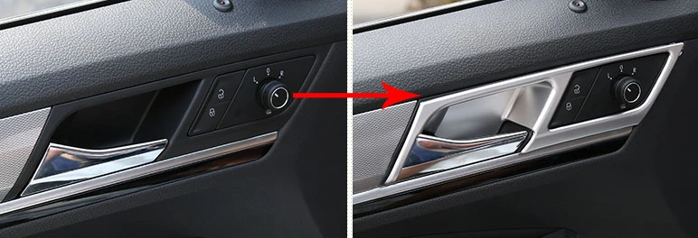 4pcs/set for Volkswagen bora 2016 Inside door handle Sequin sticker | Автомобили и мотоциклы
