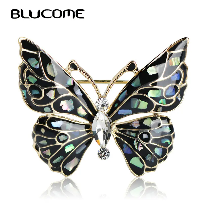 Женская Брошь бабочка Blucome золотистая брошь в форме бабочки аксессуар для одежды