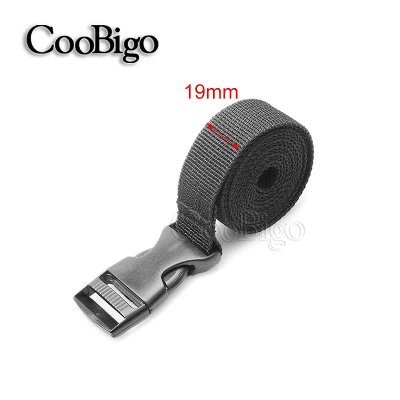 19mm Width x 120cm L 3/" 1" W 4" L уличный походный рюкзак, матрас, спальный мешок, ремень для палатки, ремень, ремешок для путешествий, багаж, чемодан, аксессуары - Цвет: 19mm Width x 120cm L