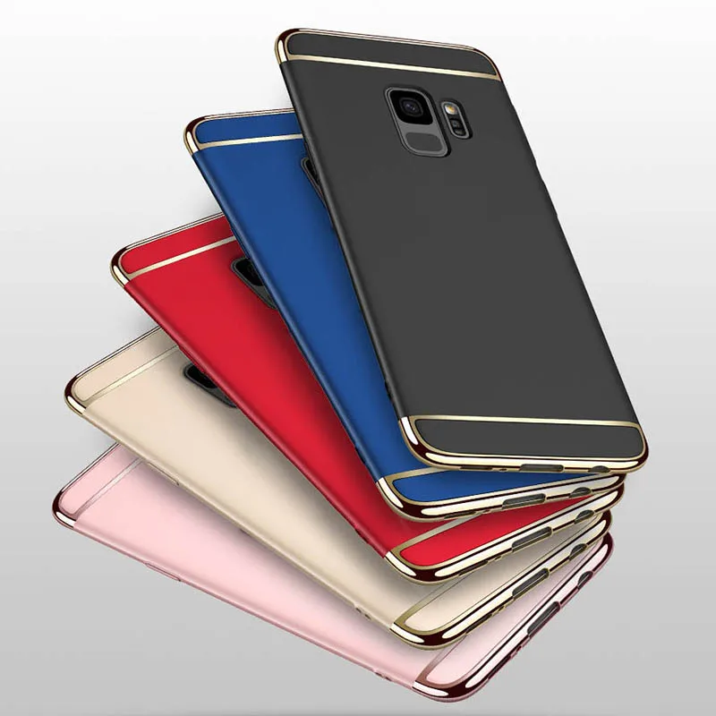 Роскошный ультра тонкий ударопрочный чехол для Samsung Galaxy S8 Plus + S7 edge полный S9
