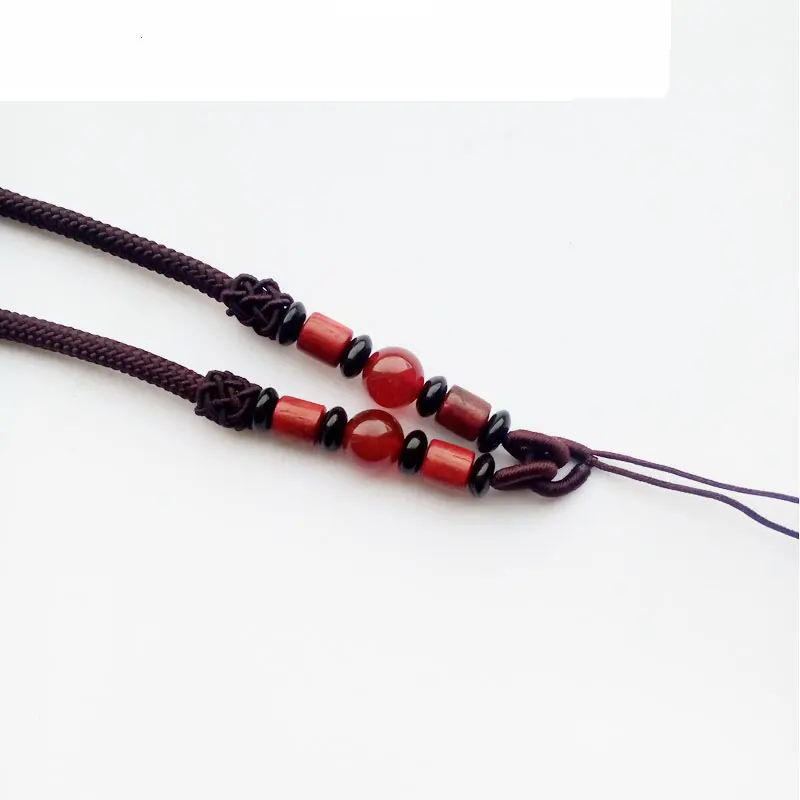 

KYSZDL original design the rope with red ma nao/stone and wood can use pendant