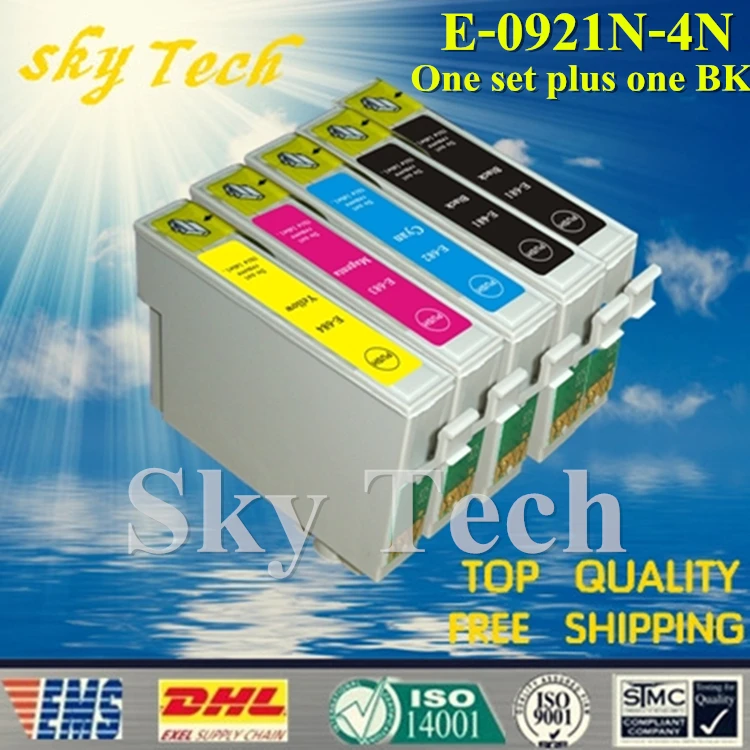 Один комплект и один совместимый картридж BK для T0921N-T0924N Epson Stylus T26 T27 TX117 TX106 TX109 т. д.