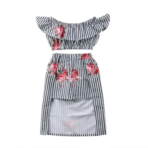 Модная летняя одежда для маленьких девочек модные стильные кружевные топы с